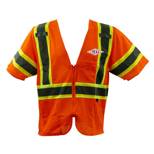 TRAA - GSS Safety Class 3 Two Tone Mesh Zipper Safety Vest Thumbnail