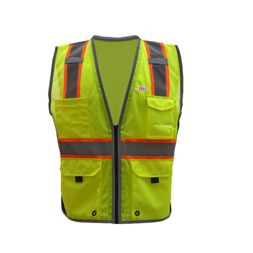 TRAA - GSS Safety Hyper Lite Class 2 Safety Vest w/Black Sides Thumbnail